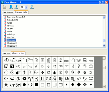 Font Viewer version 1.3